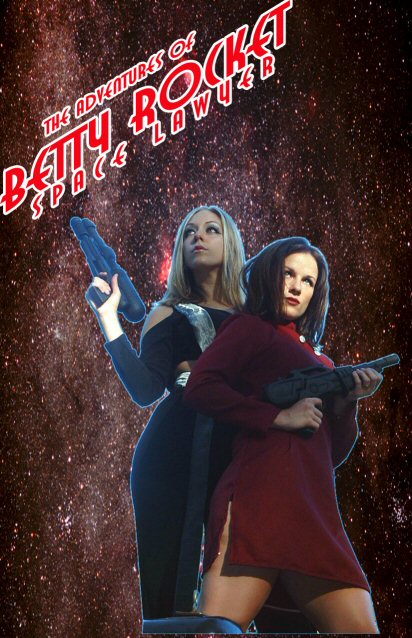 [Melody as Betty Rocket]