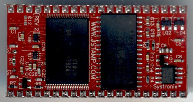 Close-up of the Bottom Side of JStamp