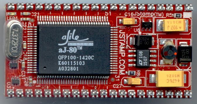 Close-up of the Top Side of JStamp